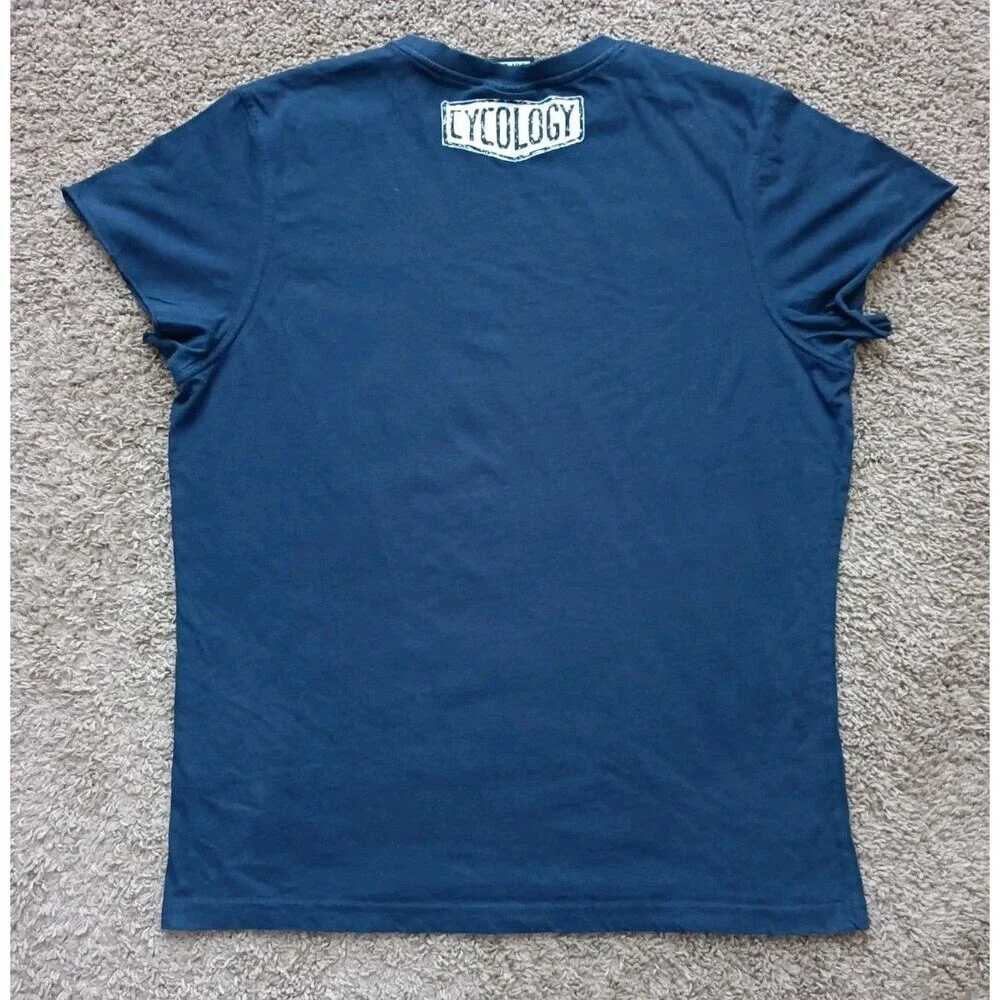 Cycology Cycling T-Shirt Women's Large Navy Blue Short Sleeve - Picture 4 of 7
